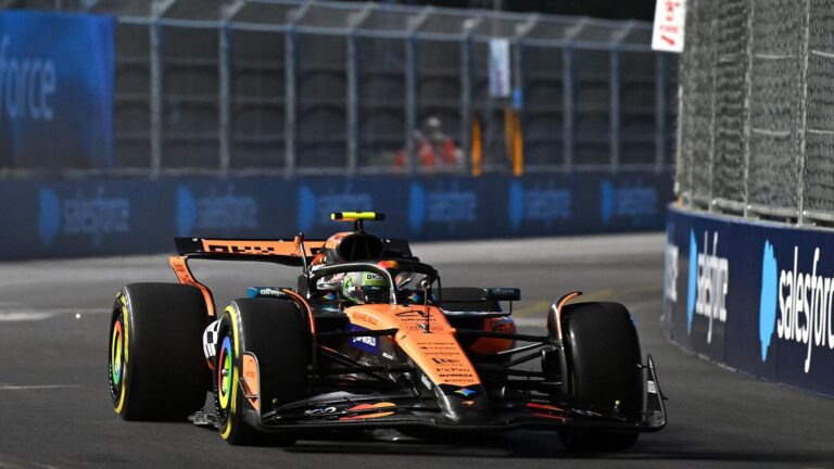 Las Vegas Grand Prix FP1 2025: Charles Leclerc Leads as McLaren Duo Norris and Piastri Struggle on Dusty Strip Circuit