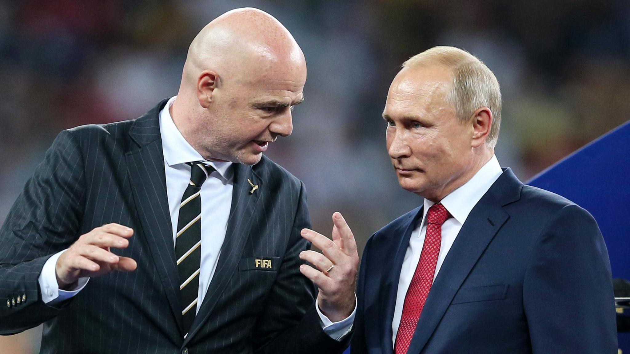 FIFA President Infantino Faces Backlash Over Call to Reconsider Russia Football Ban